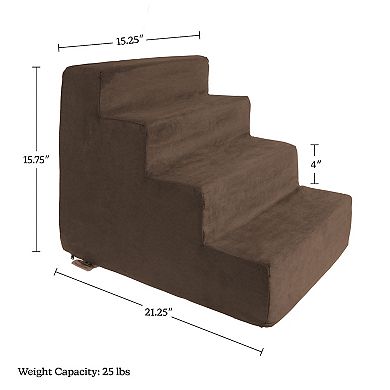 PetMaker Brown Foam Dog Stairs