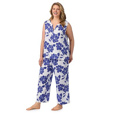 Plus Size Draper James 2-Piece Pajama Tank & Cropped Pajama Pants Sleep Set