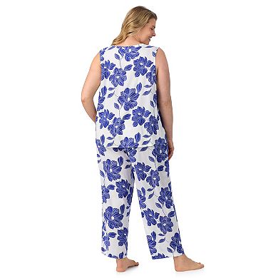 Plus Size Draper James 2-Piece Pajama Tank & Cropped Pajama Pants Sleep Set