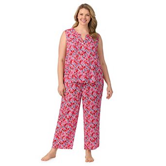 Plus Size Draper James 2 pc Pajama Tank & Cropped Pajama Pants Sleep Set