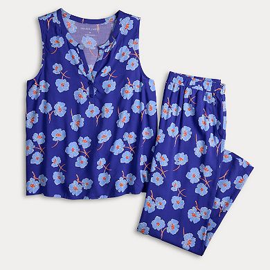 Women's Draper James 2-Piece Pajama Tank & Cropped Pajama Pants Sleep Set