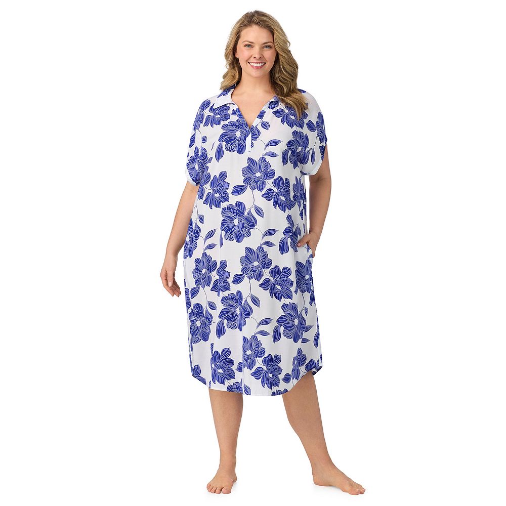 knee length dresses for ladies Plus Size Pyjamas Dress V Neck Cotton Casual Wear / Sleep Wear Short S –  Pluspreorder