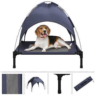 PetMaker Elevated Dog Bed with Canopy