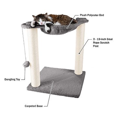 PetMaker Cat Hammock with Scratching Posts