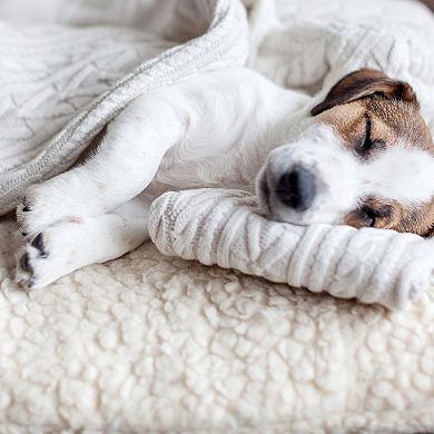 PetMaker Dog Bed Replacement Cover Duvet with Sherpa Top