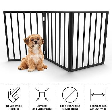 PetMaker 4-Panel Indoor Foldable Pet Gate