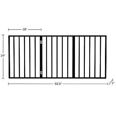 PetMaker 4-Panel Indoor Foldable Pet Gate