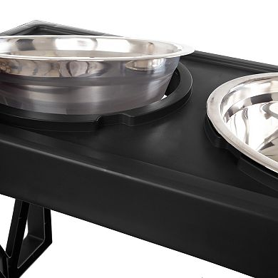 PetMaker Adjustable Raised Dog Bowl Stand