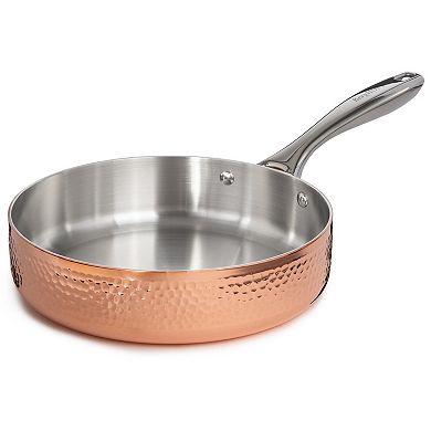 BergHOFF Vintage 5 pc Tri-Ply Hammered Copper Cookware Set with Lids