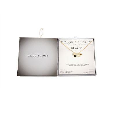 Paige Harper Color Therapy Gold Tone Gemstone Cluster & Elephant Charm Necklace