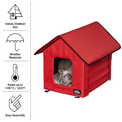 PetMaker Heated Pet House with Sherpa Pad