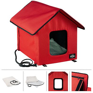 PetMaker Heated Pet House with Sherpa Pad