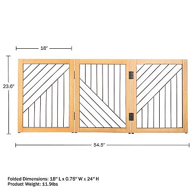 PetMaker 3-Panel Foldable Pet Gate