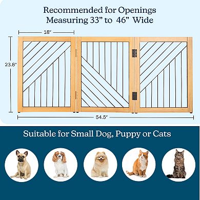 PetMaker 3-Panel Foldable Pet Gate