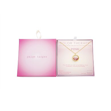 Paige Harper Color Therapy Gold Tone Cubic Zirconia Shaker Necklace