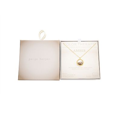 Paige Harper Color Therapy Gold Tone Cubic Zirconia Shaker Necklace