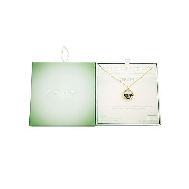 Paige Harper Color Therapy Gold Tone Cubic Zirconia Shaker Necklace