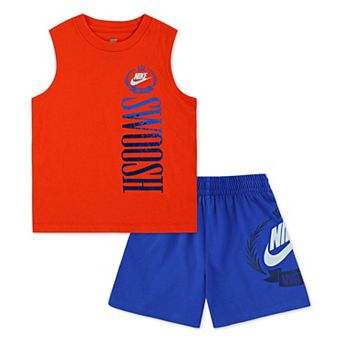Boys 4-7 Nike "Swoosh" Muscle Tank Top & Shorts 2 pc Set