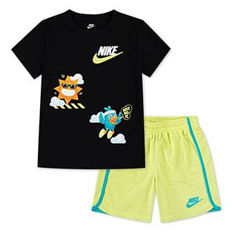 Boys 4-7 Nike "Just Do It." T-shirt & Mesh Shorts 2 pc Set