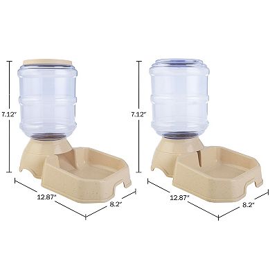 PetMaker 2-Pack of 3.8L/1G Automatic Pet Feeders