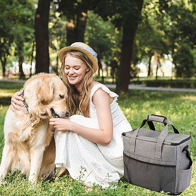 PetMaker Dog Travel Bag with Large Bowls