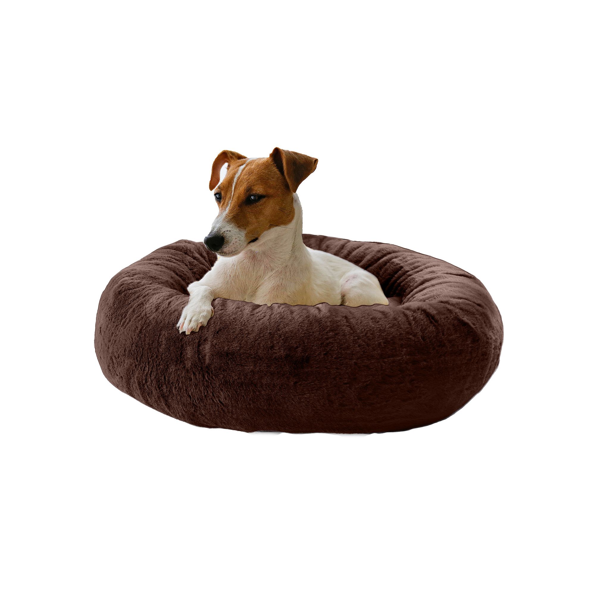 PetMaker 30-in. Medium Pet Donut Dog Bed, Brown