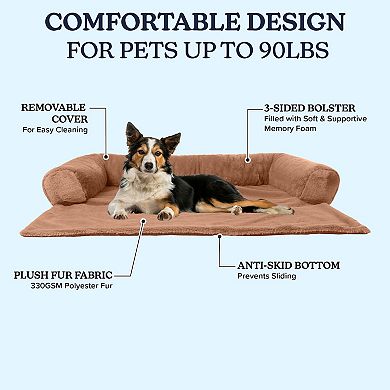 PetMaker Plush Couch Dog Bed