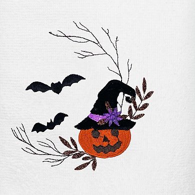 Linum Home Textiles Pumpkin Head Embroidered Luxury 100% Turkish Cotton 2-pc. Hand Towel Set