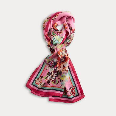 Women's Nine West Butterfly Bouquet Print Oblong Scarf