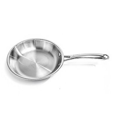 BergHOFF Professional 2 pc Tri-Ply 18/10 Stainless Steel Cookware Set, 8" & 10" Fry Pan