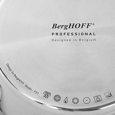 BergHOFF Professional 2 pc Tri-Ply 18/10 Stainless Steel Cookware Set, 8" & 10" Fry Pan