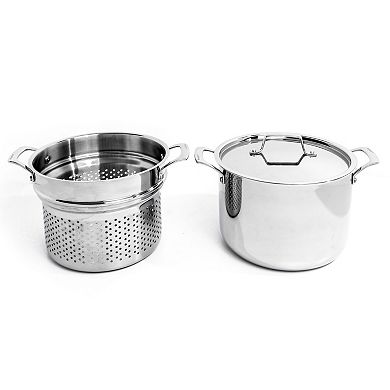 BergHOFF Professional 3 pc Tri-Ply 18/10 Stainless Steel Steamer Set