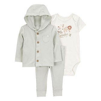 Baby Boys Carter's Lion 3 pc Cardigan, Bodysuit & Pants Set