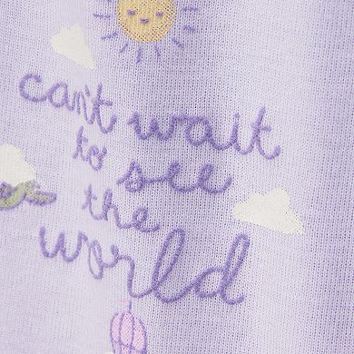 Girls Carter's 3-pc. Ice Cream Print Cardigan, Bodysuit & Pants Set
