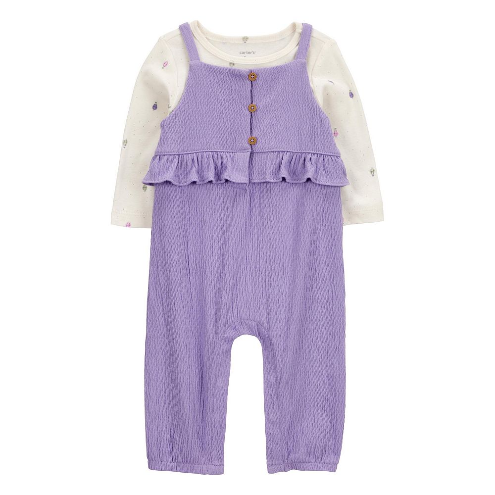 Carter's Baby Girl 2-Piece Sleeveless Tee & Pant Set