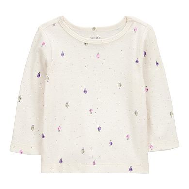 Girls Carter's 2-pc. Long Sleeve Tee & Coverall Set