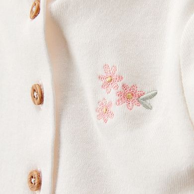 Girls Carter's 2-pc. Bodysuit Dress & Cardigan Set