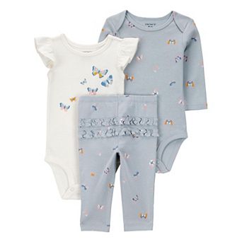 Baby Girls Carter's 3 pc Butterfly Bodysuit & Legging Set