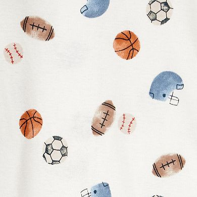 Boys Carter's 3-pc. Football Bodysuit, Pant, & Sleep Suit Set