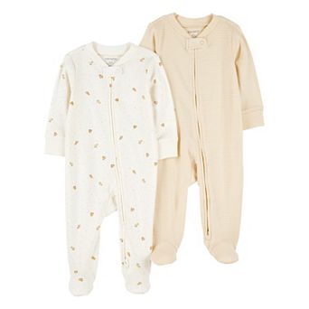 Baby Carter's 2-Pack 2-Way Zip Cotton Sleep & Play Pajamas