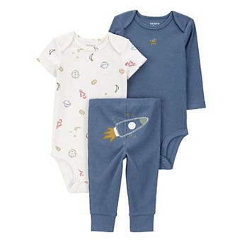 Baby Boys Carter's 3 pc Rocket Ship Bodysuit & Pant Set