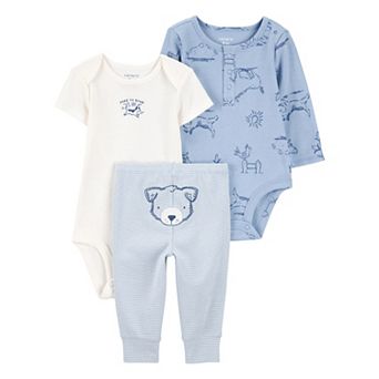 Baby Boys Carter's 3 pc Bear Bodysuit & Pant Set