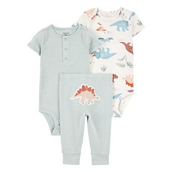 Baby Boys Carter's 3 pc Dinosaur Bodysuit & Pants Set