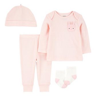 Baby Girls Carter's 4 pc Bunny Outfit Set