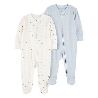 Baby Boys Carter's 2-Way Zip Cotton 2 pc Sleep & Play Pajama Set