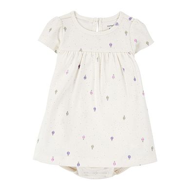 Girls Carter's 2-pc. Bodysuit Dress & Cardigan Set