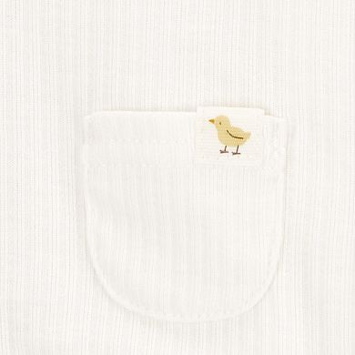 Baby Carter's 3-pc. Chick Cardigan, Bodysuit & Pants Set