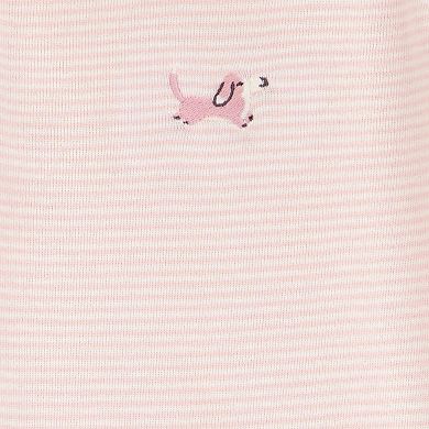 Girls Carter's 3-pc. Long Sleeve Bodysuit, Pant, & Footed Sleeper Set