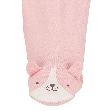 Girls Carter's 3-pc. Long Sleeve Bodysuit, Pant, & Footed Sleeper Set