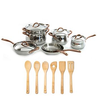 BergHOFF Ouro Gold 17 pc 18/10 Stainless Steel Cookware Set